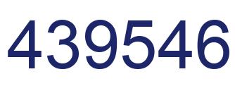 Number 439546 blue image