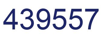 Number 439557 blue image