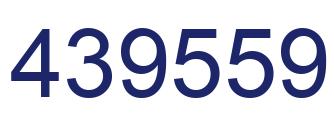 Number 439559 blue image