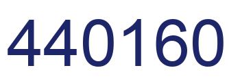 Number 440160 blue image