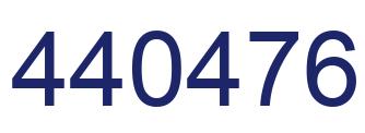 Number 440476 blue image