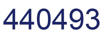 Number 440493 blue image