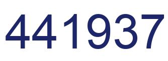 Número 441937 imagen azul