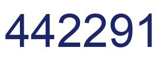 Number 442291 blue image