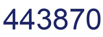 Número 443870 imagen azul