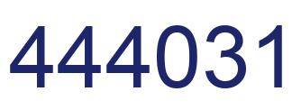 Número 444031 imagen azul