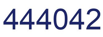 Number 444042 blue image
