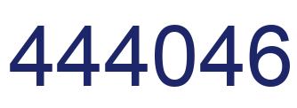 Number 444046 blue image