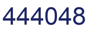 Number 444048 blue image