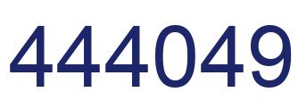 Number 444049 blue image