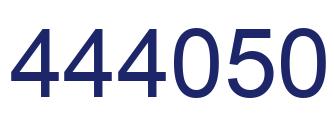 Number 444050 blue image