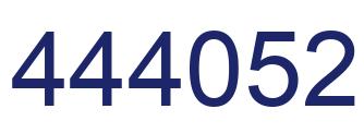 Number 444052 blue image