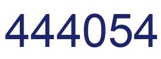 Number 444054 blue image