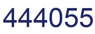 Number 444055 blue image