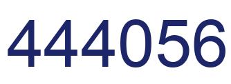 Number 444056 blue image