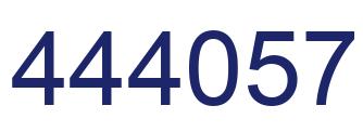 Number 444057 blue image