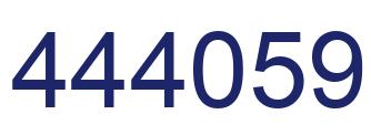 Number 444059 blue image