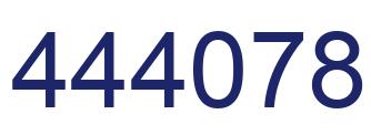 Number 444078 blue image