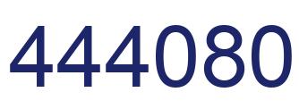Number 444080 blue image