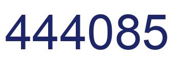 Number 444085 blue image