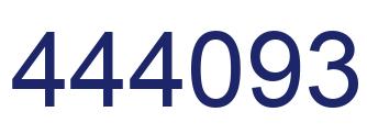 Number 444093 blue image