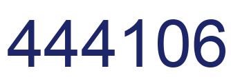 Number 444106 blue image