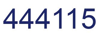 Número 444115 imagen azul