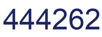 Number 444262 blue image