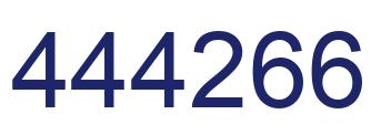 Number 444266 blue image
