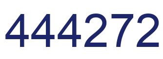Number 444272 blue image