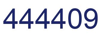 Number 444409 blue image