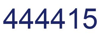 Number 444415 blue image