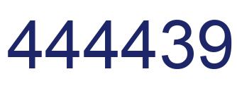 Number 444439 blue image
