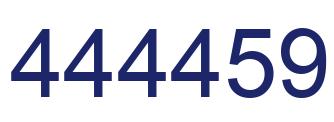 Number 444459 blue image