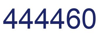 Number 444460 blue image