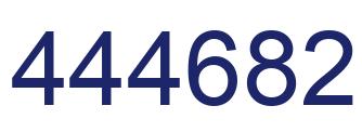 Number 444682 blue image
