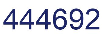 Number 444692 blue image