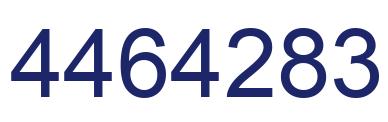 Number 4464283 blue image