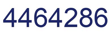 Number 4464286 blue image