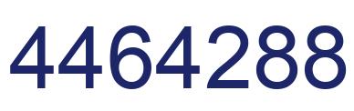 Number 4464288 blue image