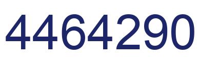 Number 4464290 blue image