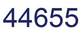 Número 44655 imagen azul