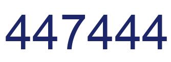 Number 447444 blue image