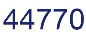Número 44770 imagen azul