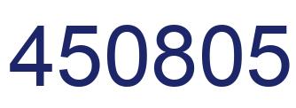 Number 450805 blue image