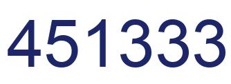 Número 451333 imagen azul