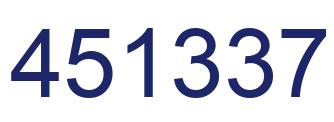 Número 451337 imagen azul