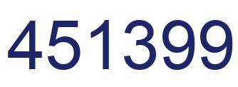 Número 451399 imagen azul