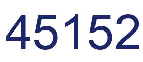 Number 45152 blue image
