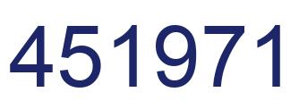 Number 451971 blue image